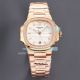 High Quality Replica Patek Philippe Nautilus Watch White Face Rose Gold Band Rose Gold Bezel 40mm (1)_th.jpg